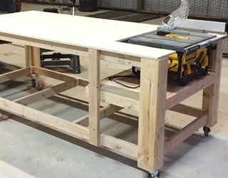 workbench woodworking plans